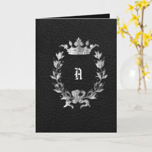 Invitación a la boda de la guirnalda de monograma 