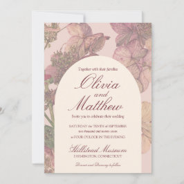Invitación a la boda de la hidrántica acuarela rom
