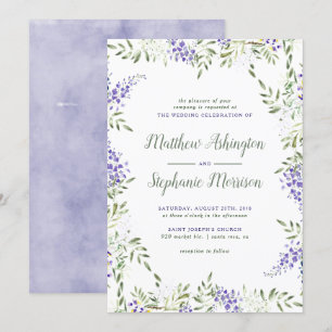 Invitación a la boda de la histeria acuarela