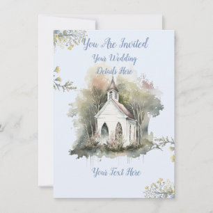 Invitación a la boda de la iglesia