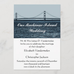 Invitación a la boda de la isla Mackinac