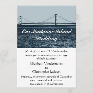 Invitación a la boda de la isla Mackinac