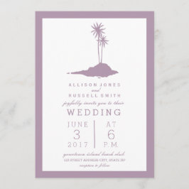 Invitación a la Boda de la Isla Moderna - Violeta