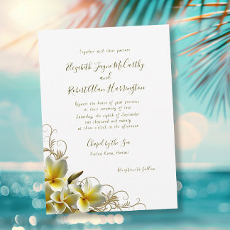 Invitación a la boda de la isla Personalizado de P