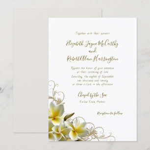 Invitación a la boda de la isla Personalizado de P