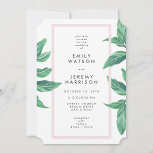 Invitación a la boda de la Isla Tropical Fresca