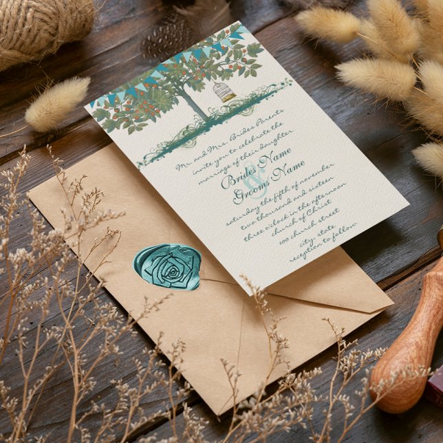 Invitación a la boda de la jaula de árboles de Bun (Subido por el creador)