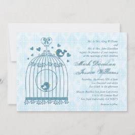 Invitación a la boda de la jaula de novias