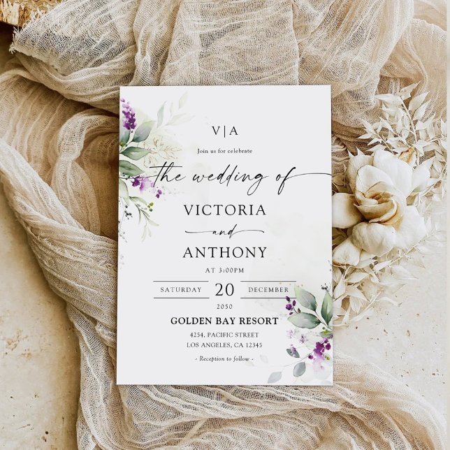 Invitación a la boda de la Lavanda de la vegetació (Subido por el creador)