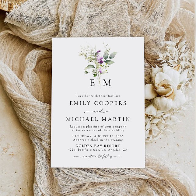 Invitación a la boda de la Lavanda de la vegetació (Subido por el creador)