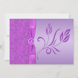 Invitación a la boda de la lavanda y de la marea n