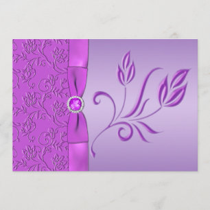 Invitación a la boda de la lavanda y de la marea n