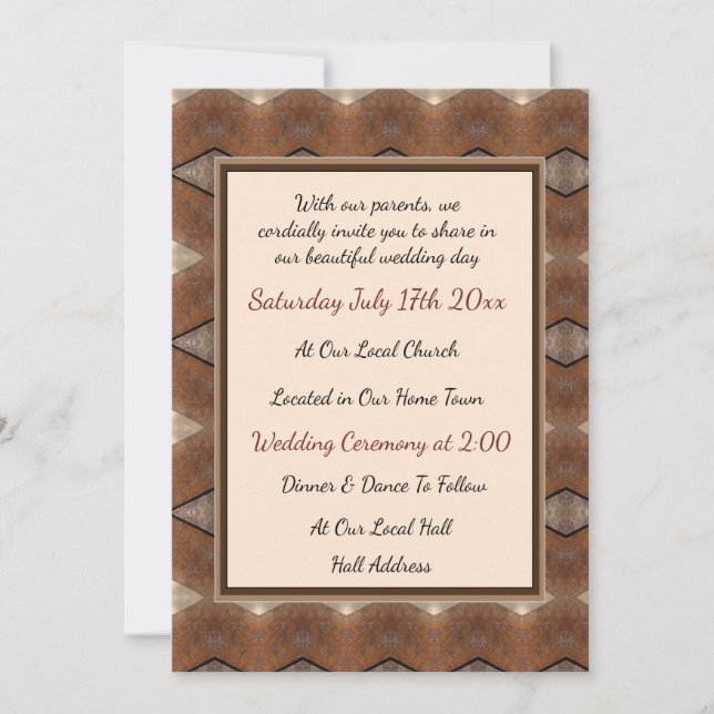 Invitación a la boda de la libélula (Anverso)