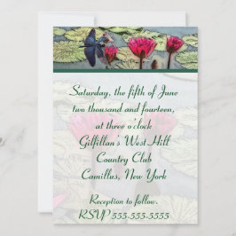 Invitación a la boda de la libélula