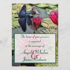 Invitación a la boda de la libélula