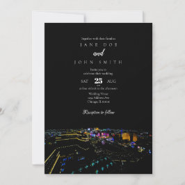 Invitación a la boda de la línea aérea de las Vega