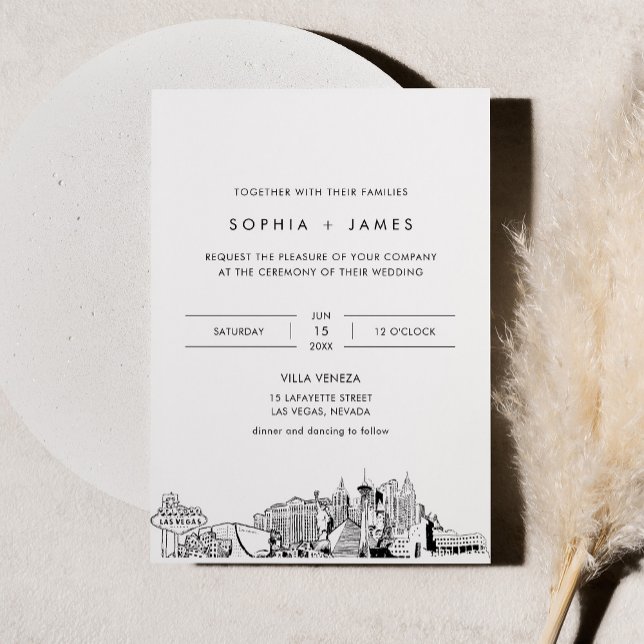 Invitación a la boda de la línea aérea de Las Vega (Subido por el creador)