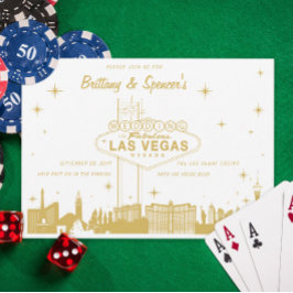 Invitación a la boda de la línea aérea de las Vega