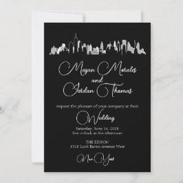 Invitación a la boda de la línea aérea de NYC