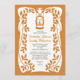 Invitación a la boda de la linterna y el roble del