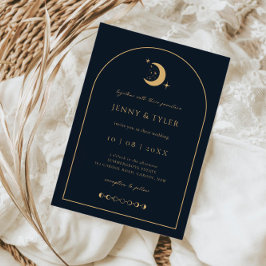 Invitación a la boda de la luna celestial y el arc