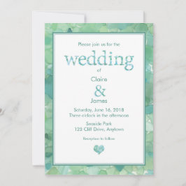 Invitación a la boda de la luna de mar