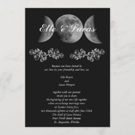 Invitación a la boda de la luna triple