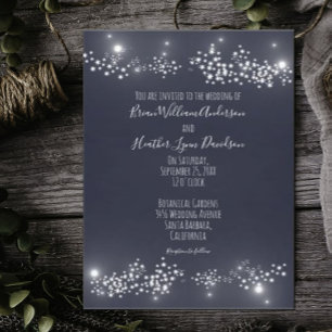 Invitación a la boda de la luz de las estrellas