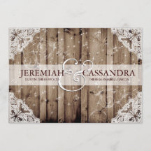 Invitación a la boda de la manga blanca anticuada