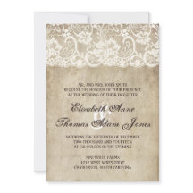 Invitación a la boda de la manta de elegancia vint