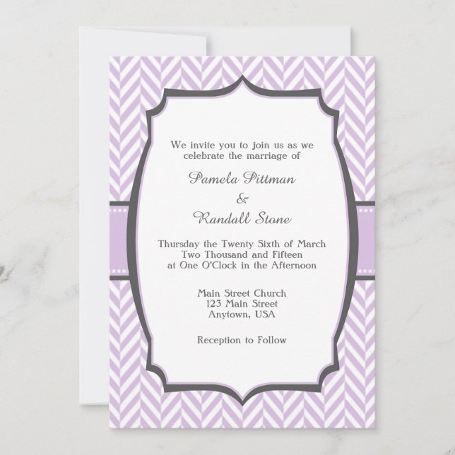 Invitación a la boda de la manteca blanca de arenq (Anverso)