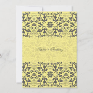 Invitación a la boda de la mantequilla de encaje d