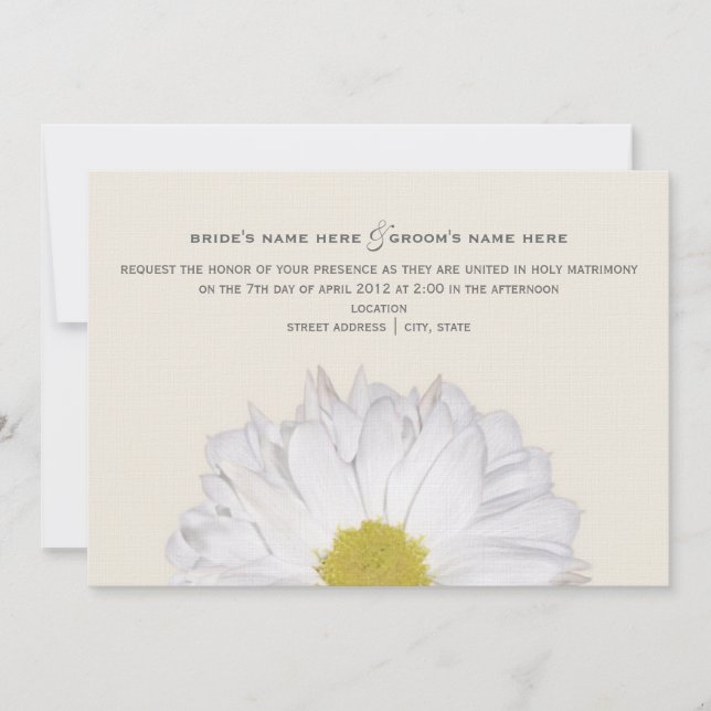 Invitación a la boda de la marea (Anverso)