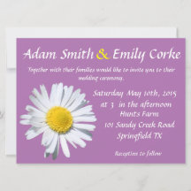 Invitación a la boda de la marea con orquídeas rad