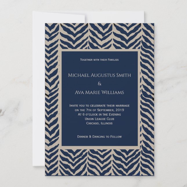 Invitación a la boda de la marihuana de la Marina  (Anverso)