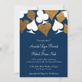 Invitación a la boda de la Marina azul Las Vegas