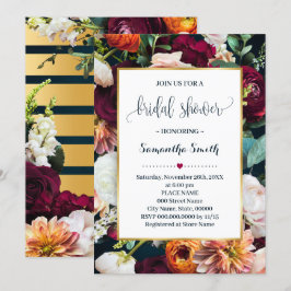 Invitación a la boda de la Marina Bridal Flowers