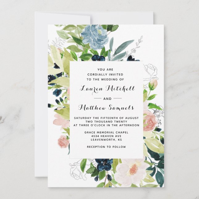 Invitación a la boda de la Marina de Marsala en Ru (Anverso)