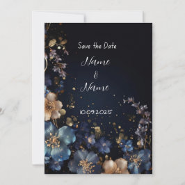 Invitación a la boda de la marina floral