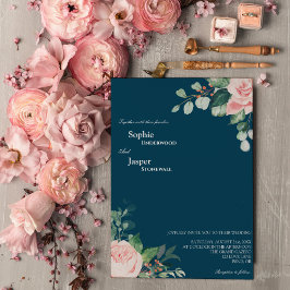 Invitación a la boda de la Marina Floral de Rubor