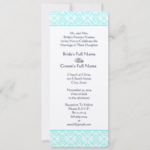 Invitación a la boda de la Marina Turquiosa de Aqu
