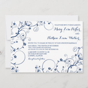 Invitación a la boda de la Marina Vines
