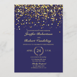 Invitación a la boda de la Marina y el Confetti de