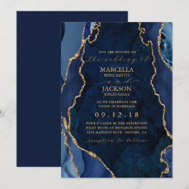 Invitación a la boda de la Marina y el oro