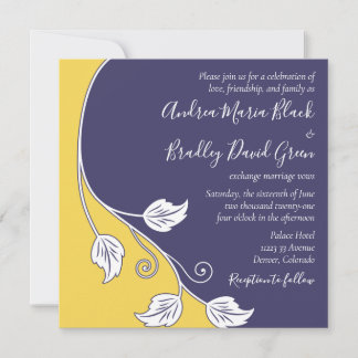 Invitación a la boda de la Marina y el Vino Amaril