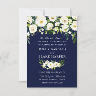 Invitación a la boda de la Marina y la Flora Blanc