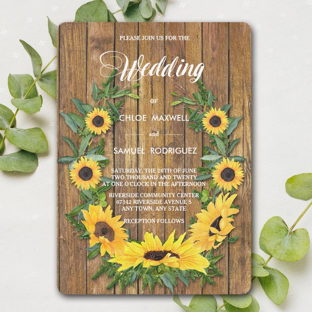 Invitación a la boda de la marisma floral de flore (Subido por el creador)
