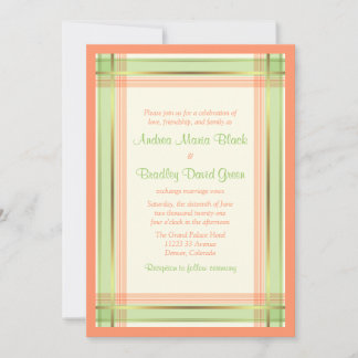 Invitación a la boda de la masa rosada de coral ve