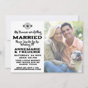 Invitación a la boda de la mascota del perro Lover