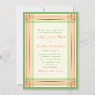 Invitación a la boda de la menta verde de la menta